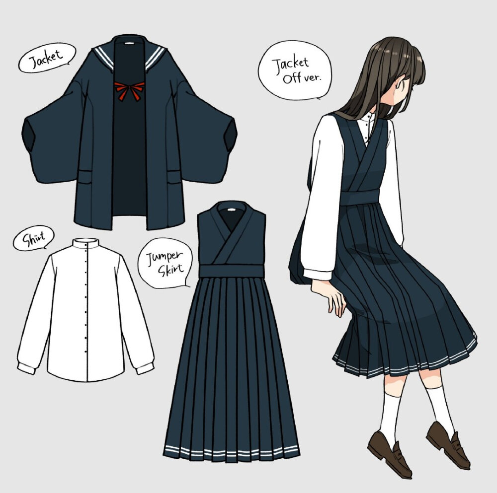 自由风格 一组现代服装设计素材的创新表达